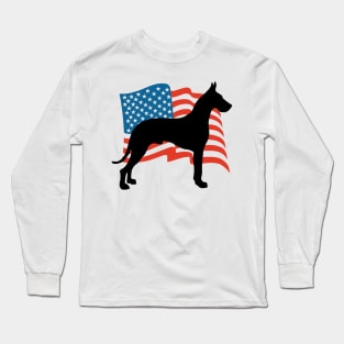 Great Dane USA America - Dog Lover Dogs Long Sleeve T-Shirt